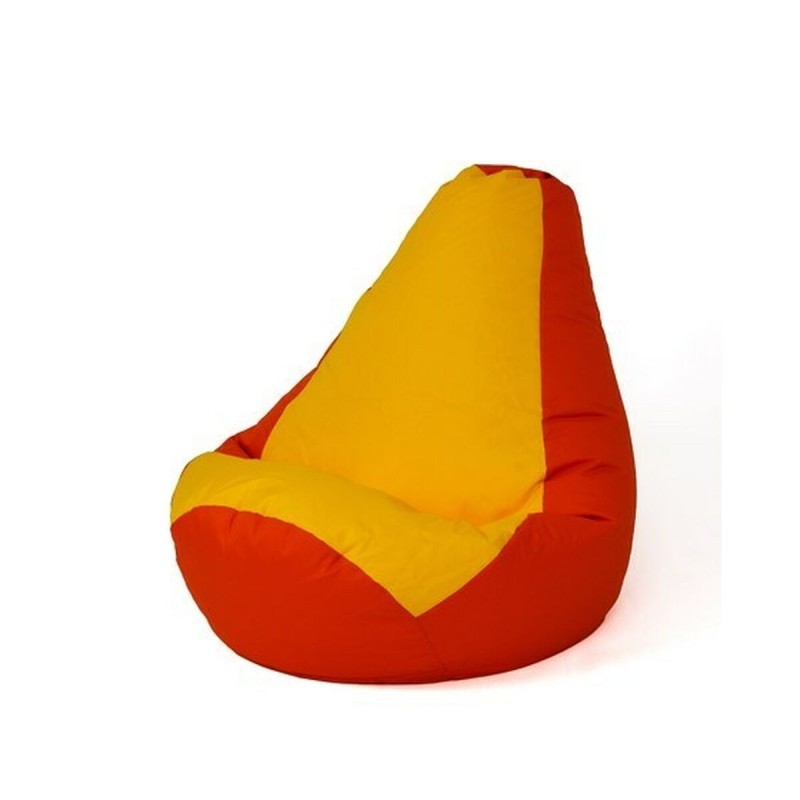 Pouf GO GIFT Jaune Rouge 105 x 80 cm Poire