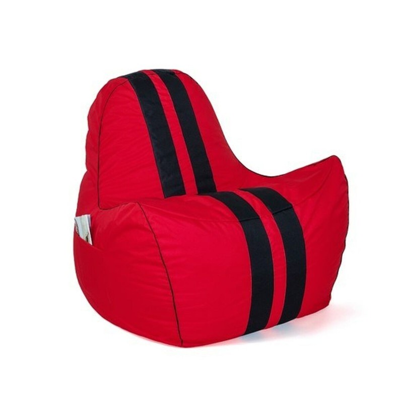 Pouf GO GIFT Noir Rouge Oxford tejido antidesgarros 140 x 100 x 100 cm 140 x 100 cm