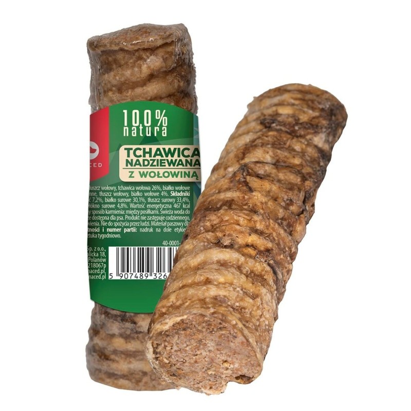 Jouet pour chien Maced Trachea stuffed with beef  Viande de bœuf 120 g