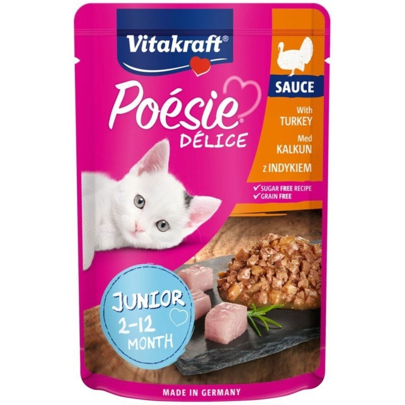 Aliments pour chat Vitakraft POESIE DELICE JUNIOR 85 g