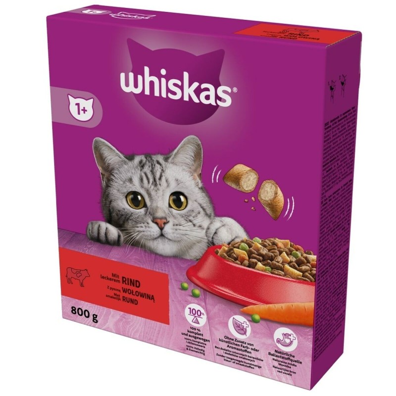 Aliments pour chat Whiskas delicious beef Viande de bœuf 800 g