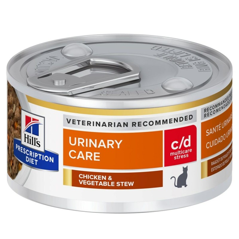 Aliments pour chat Hill's Feline c/d Urinary Stress Stews Poulet Cochon 82 g