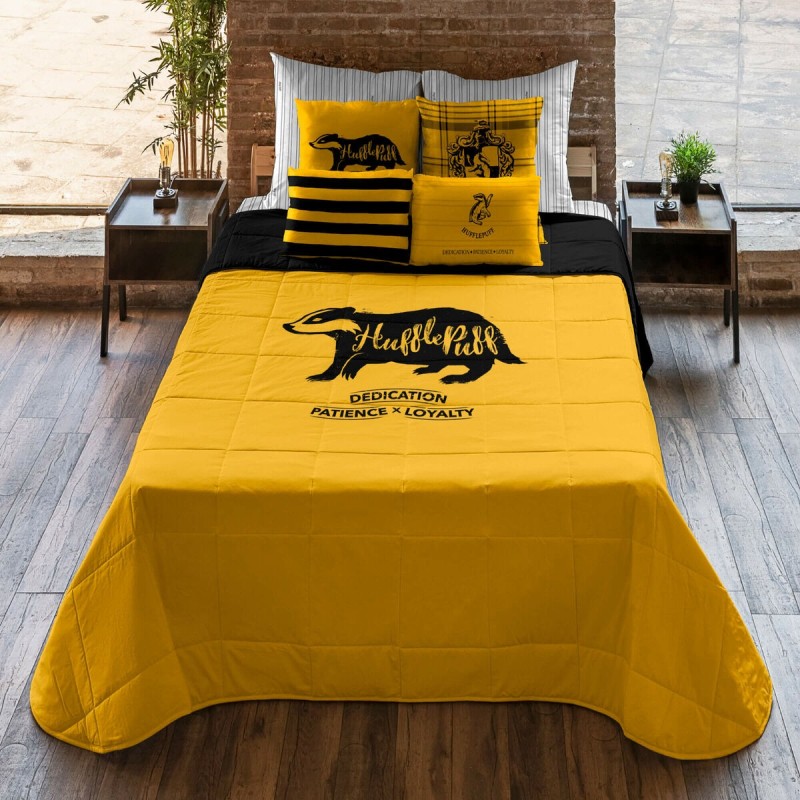 Couette légère Harry Potter Hufflepuff Multicouleur 235 x 4 x 270 cm Lit ½ persones