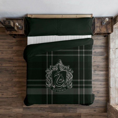 Housse de Couette Harry Potter Slytherin Multicouleur 175 Fils 240 x 220 cm Gran lit 2 persones