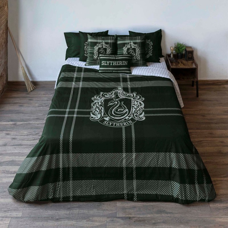 Housse de Couette Harry Potter Slytherin Multicouleur 175 Fils 240 x 220 cm Gran lit 2 persones