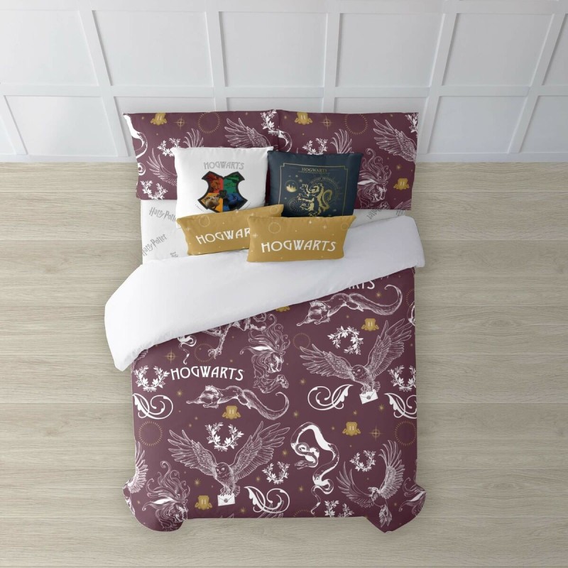 Housse de Couette Harry Potter Creatures Multicouleur 175 Fils 220 x 220 cm Lit 2 persones