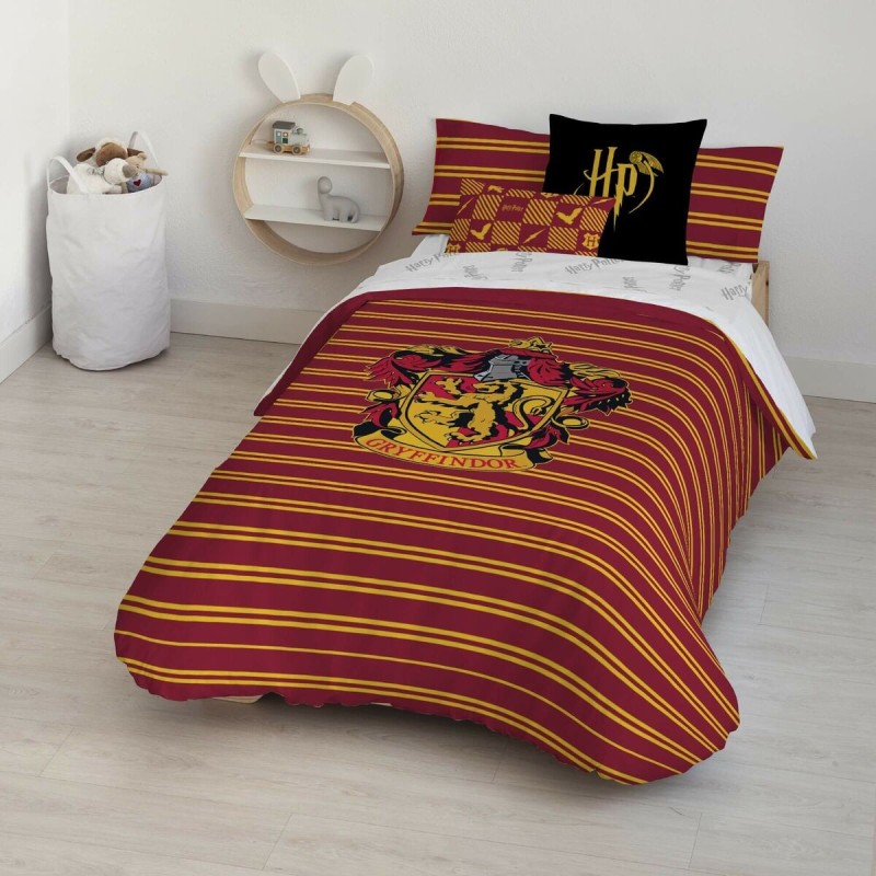 Housse de Couette Harry Potter Gryffindor Shield Multicouleur 175 Fils 220 x 220 cm Lit 2 persones