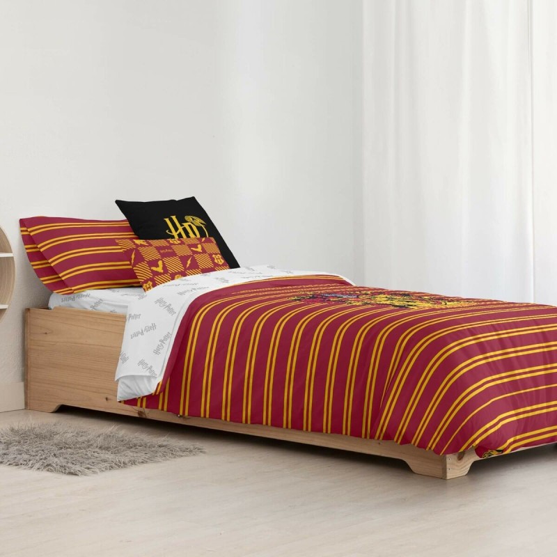 Housse de Couette Harry Potter Gryffindor Shield Multicouleur 175 Fils 140 x 200 cm Lit 1 persone