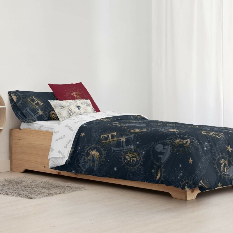 Housse de Couette Harry Potter Gold Multicouleur 175 Fils 220 x 220 cm Lit 2 persones