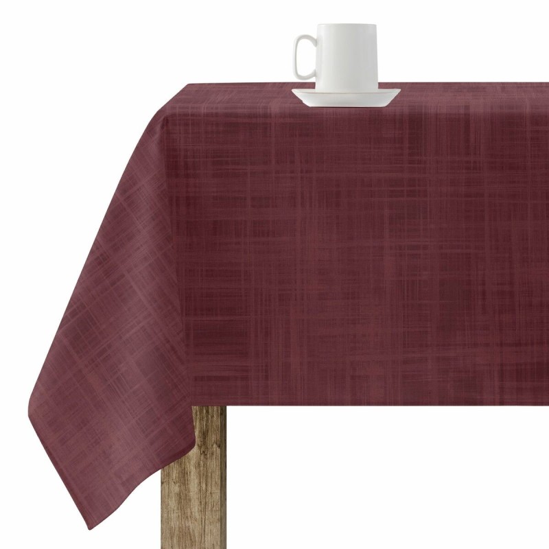 Nappe enduite antitache Belum Bordeaux 150 x 150 cm