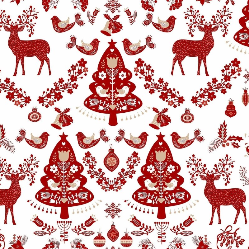 Nappe enduite antitache Belum Merry Christmas Multicouleur 150 x 150 cm