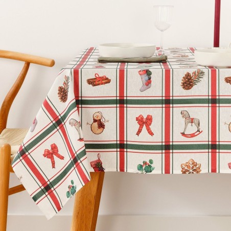 Nappe enduite antitache Belum Scottish Christmas Multicouleur 250 x 150 cm