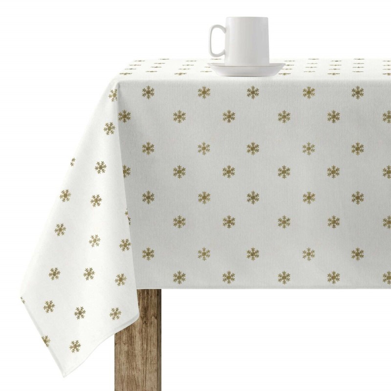 Nappe enduite antitache Belum Snowflakes Gold Multicouleur 150 x 150 cm