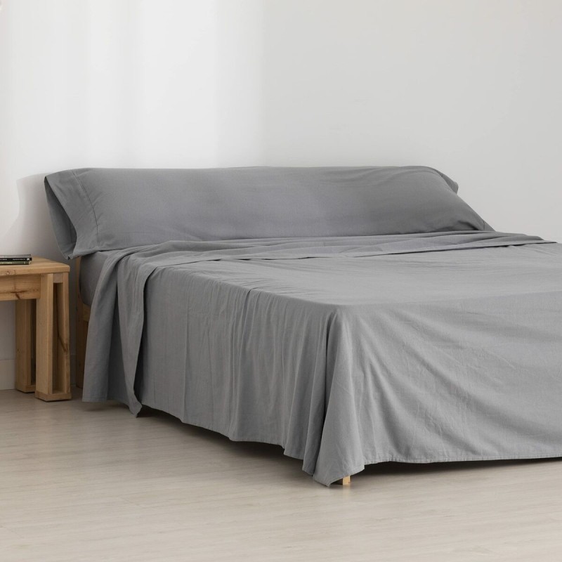 Jeu de draps SG Hogar Gris Lit ½ persones