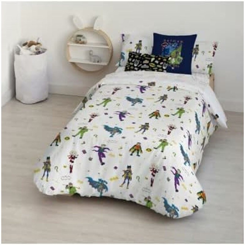 Housse de Couette Batman Childish Multicouleur 175 Fils 180 x 220 cm