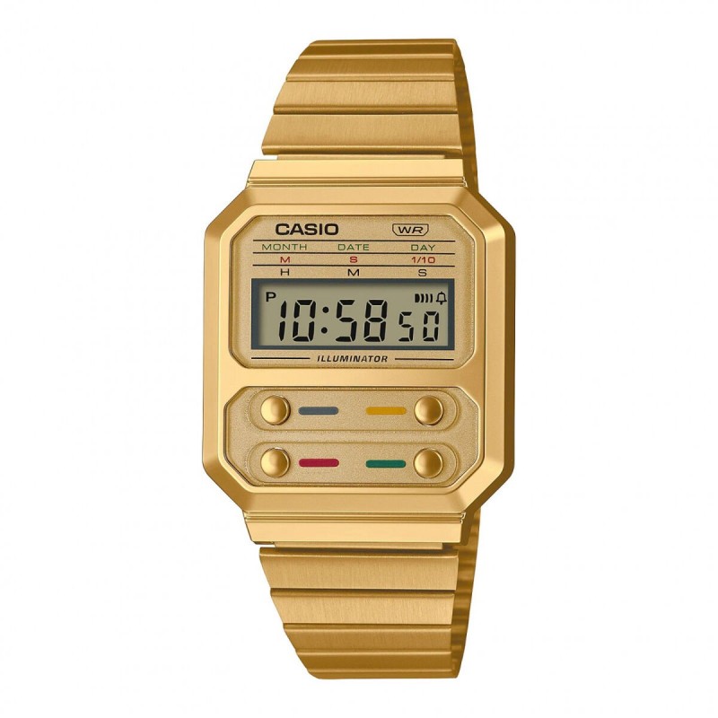 Montre Unisexe Casio A100WEG-9AEF LED (Ø 33 mm)