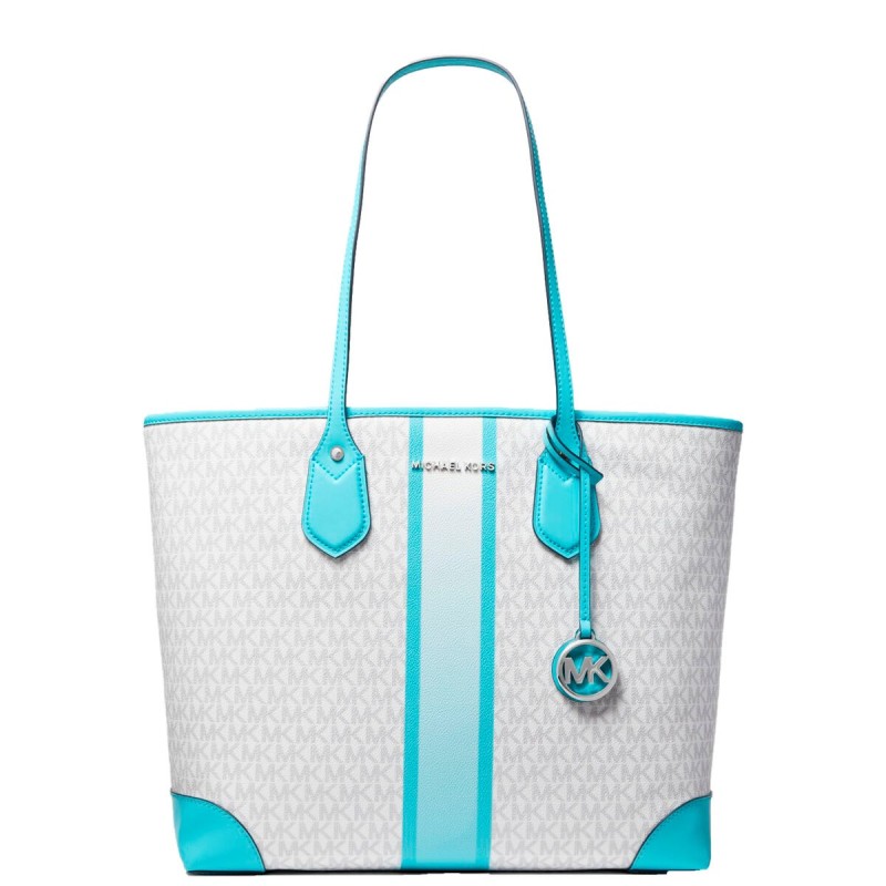 Sac-à-main Femme Michael Kors 30S2SV0T3V-OCEAN-BLUE-MULTI Gris 35 x 30 x 17 cm