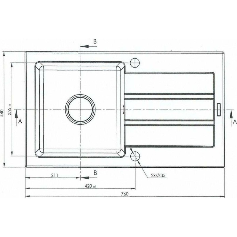 Évier simple Maidsinks