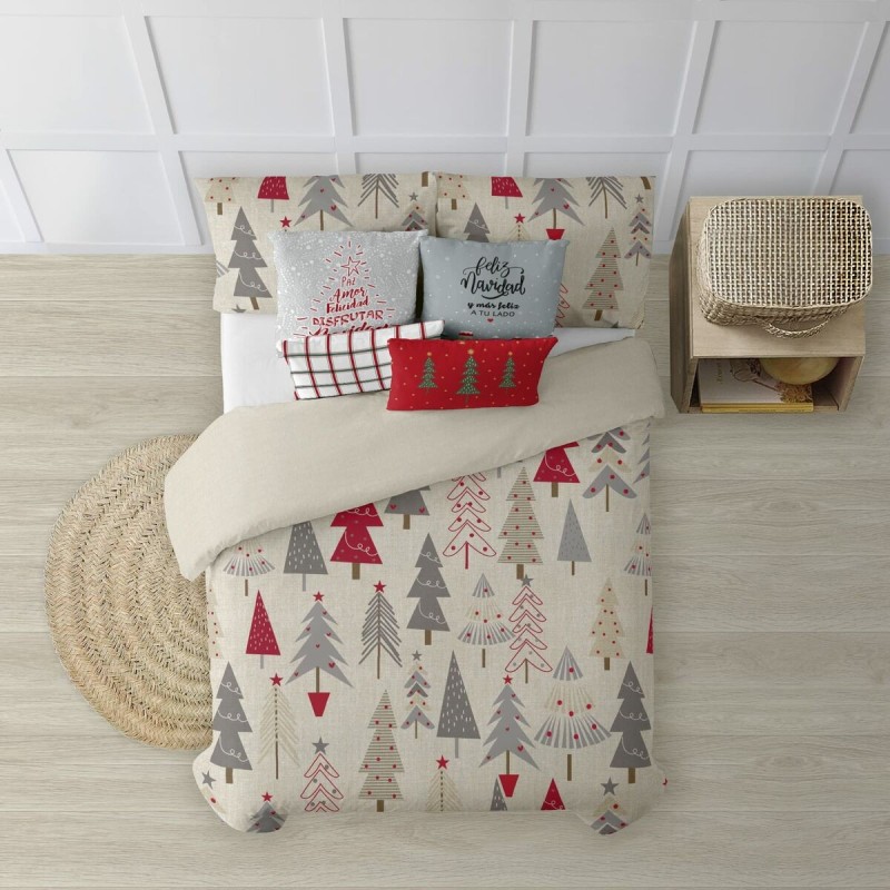 Housse de Couette Decolores Merry Christmas 31 Multicouleur Polyester 200 x 200 cm