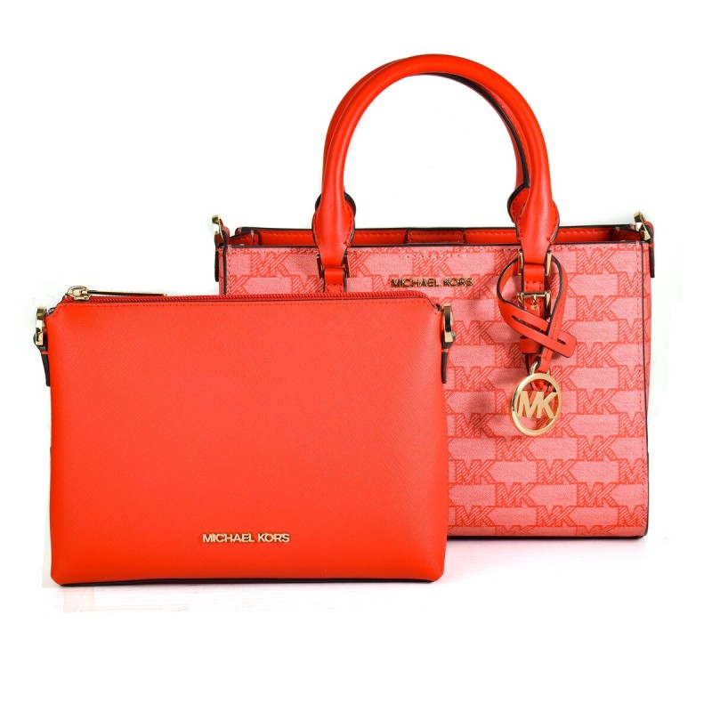 Sac-à-main Femme Michael Kors CHARLOTE Rouge 27 x 16 x 10 cm