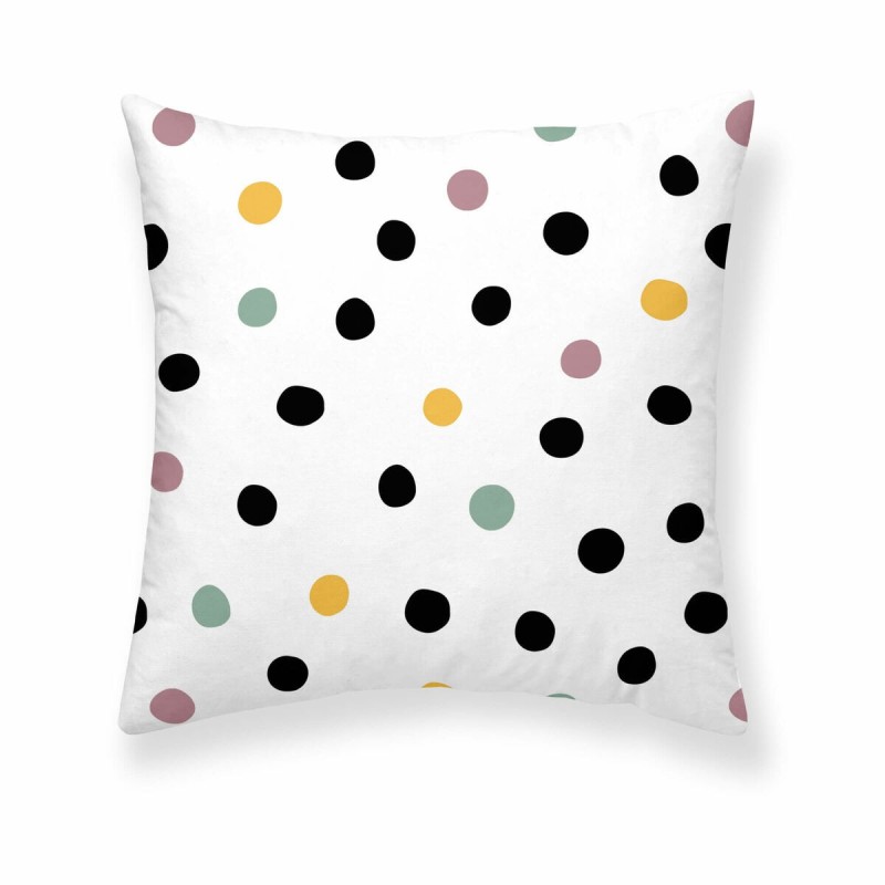 Housse de coussin Decolores Cuzco Blanc Multicouleur 50 x 50 cm Pois