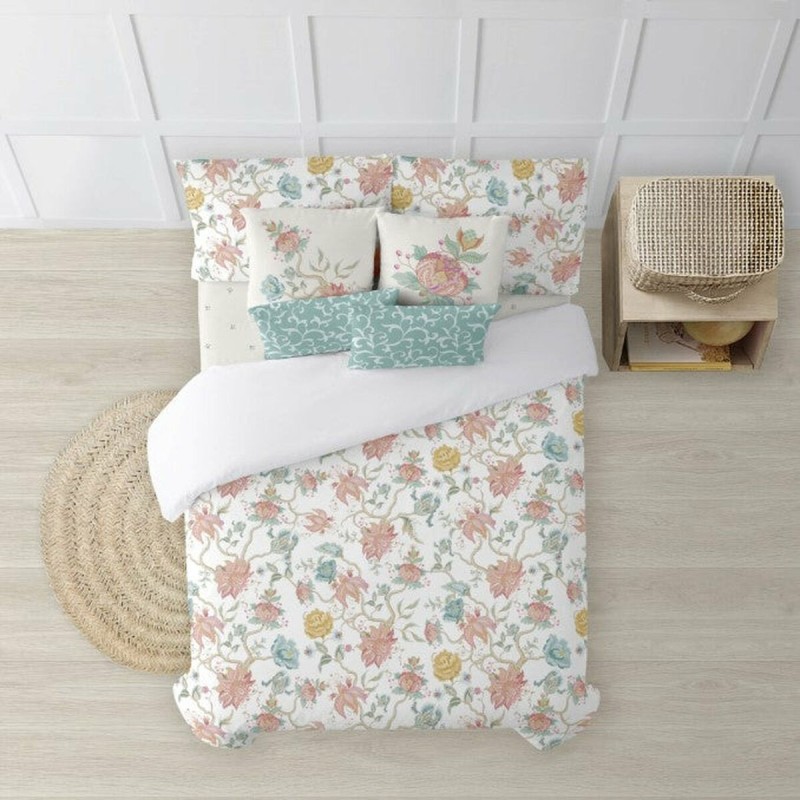 Housse de Couette Decolores Bellary Multicouleur 175 Fils 200 x 200 cm