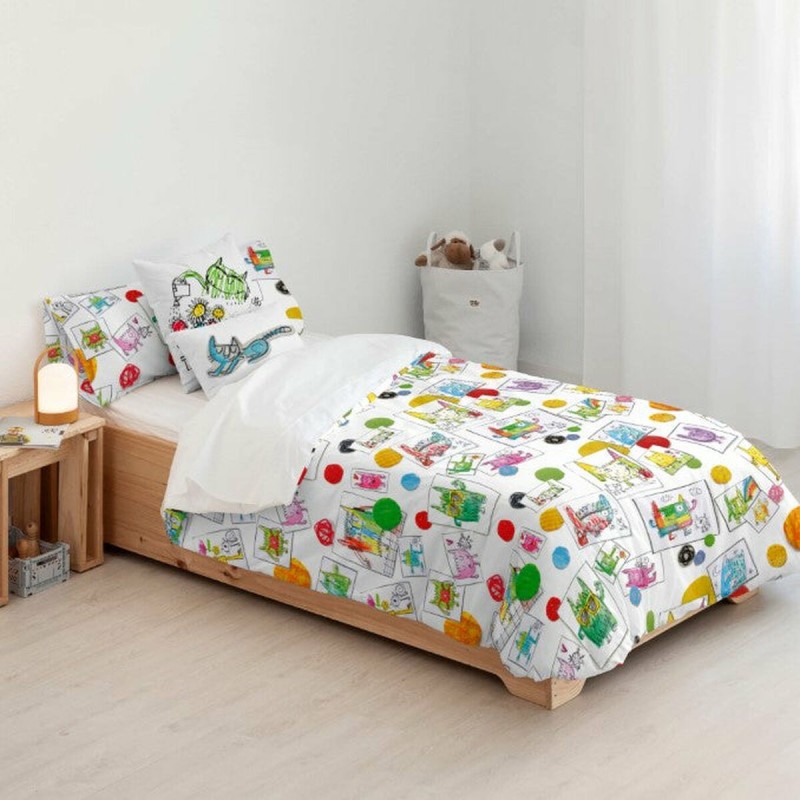 Housse de Couette Decolores Indiana Multicouleur 175 Fils 140 x 200 cm