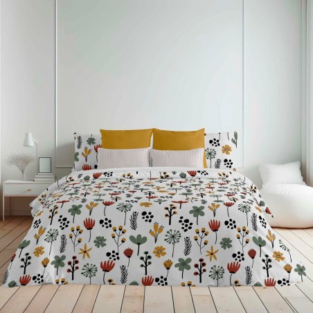 Housse de Couette Decolores Paola Multicouleur 175 Fils 140 x 200 cm