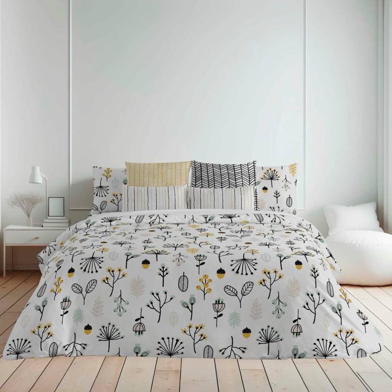 Housse de Couette Decolores Santorini Multicouleur 175 Fils 180 x 220 cm