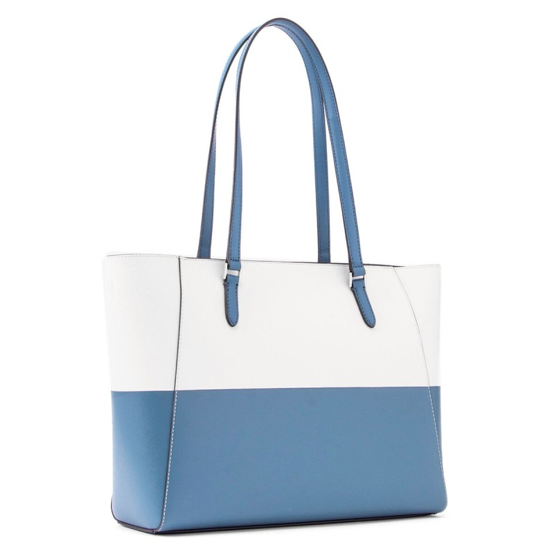 Sac-à-main Femme Michael Kors CHARLOTE-DENIM-MULTI Bleu 27 x 34 x 11 cm