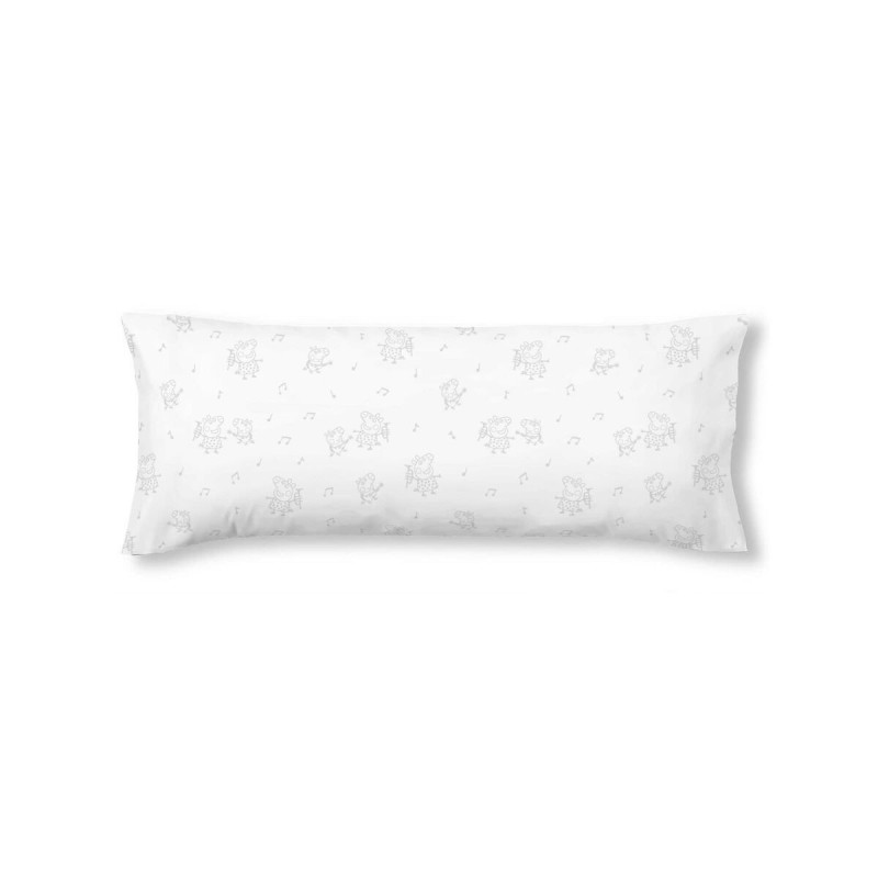 Taie d'oreiller Peppa Pig Gris Multicouleur 175 Fils 45 x 125 cm 100 % coton Coton