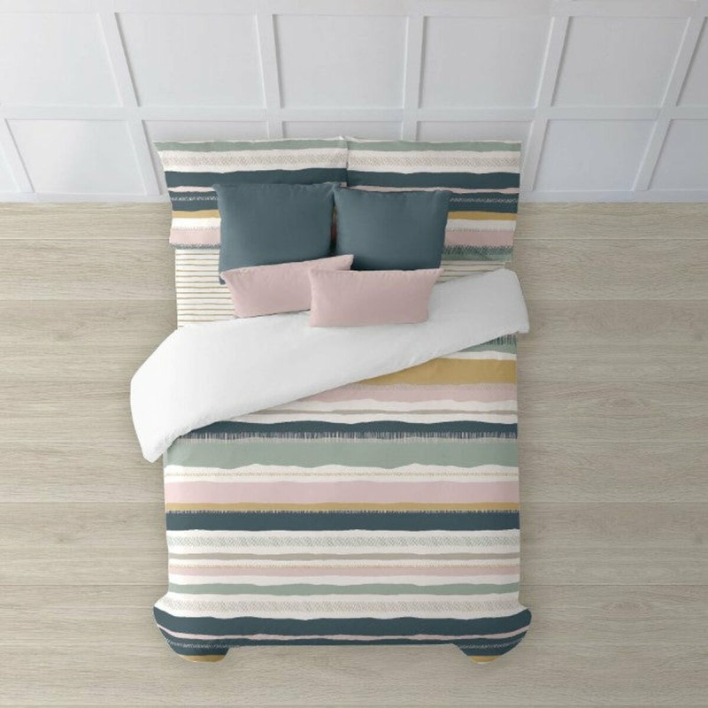 Housse de Couette Decolores Marken Multicouleur 175 Fils 140 x 200 cm