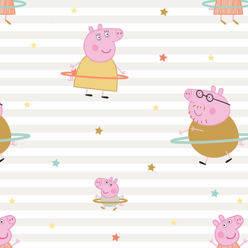 Jeu de draps Peppa Pig Hula Hoop Multicouleur