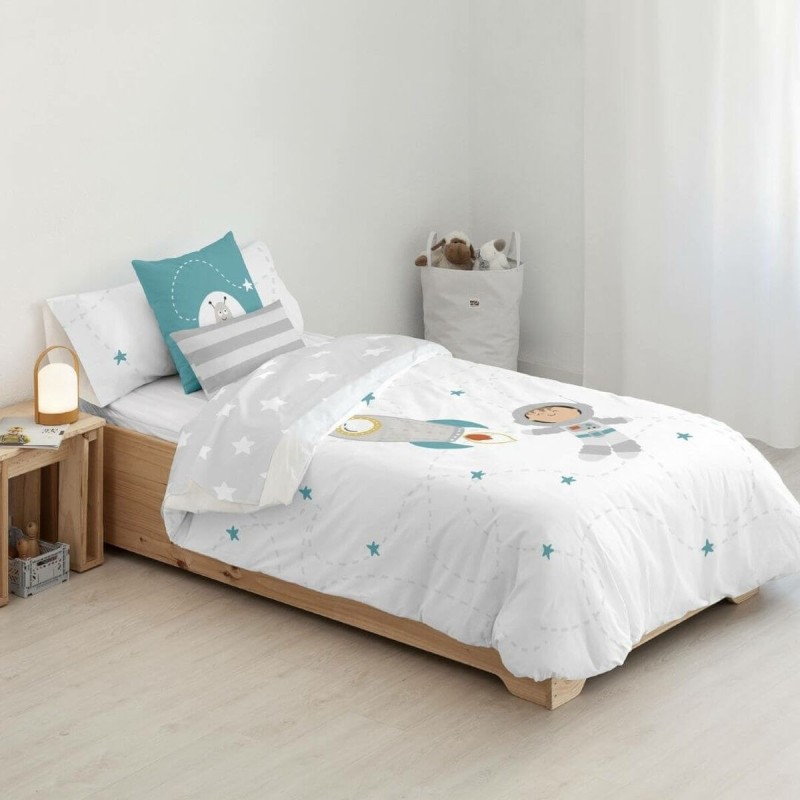 Housse de Couette Kids&Cotton Elm Blanc 155 x 220 cm