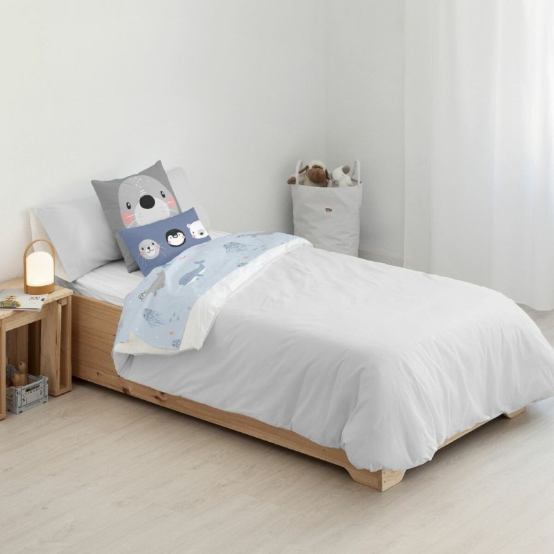 Housse de Couette Kids&Cotton Kanu Gris 180 x 220 cm