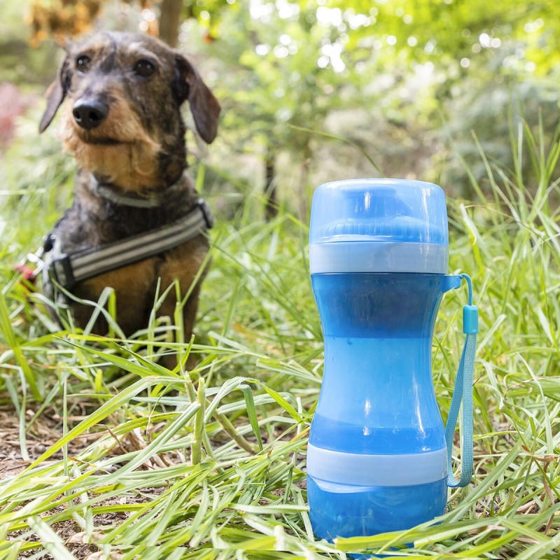 Bouteille avec Distributeur d'Eau et d'Aliments pour Animaux 2 en 1 Pettap InnovaGoods