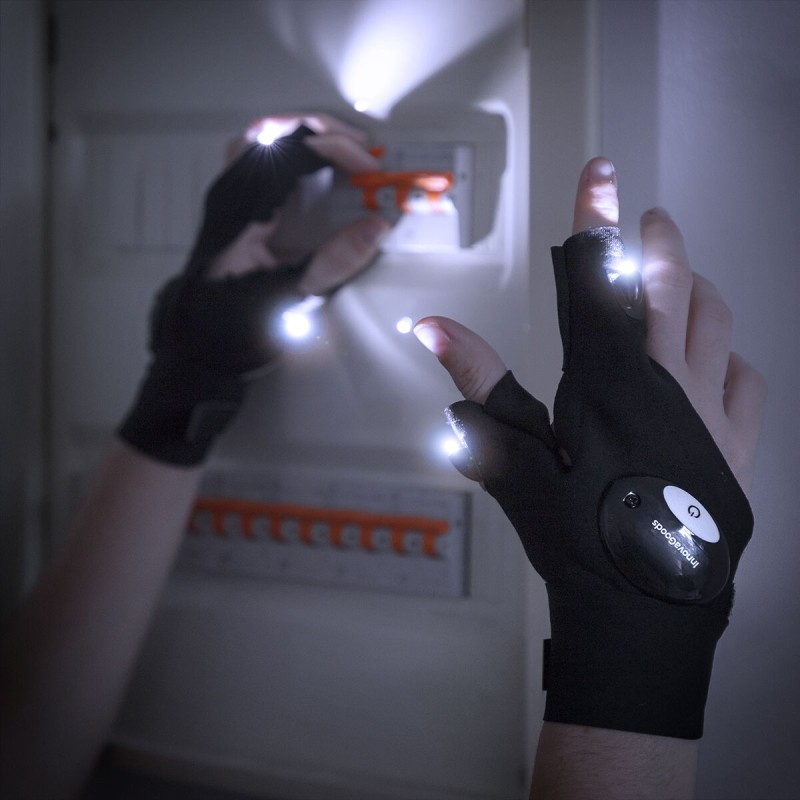 Gants avec Lumière LED Gleds InnovaGoods 2 Unités