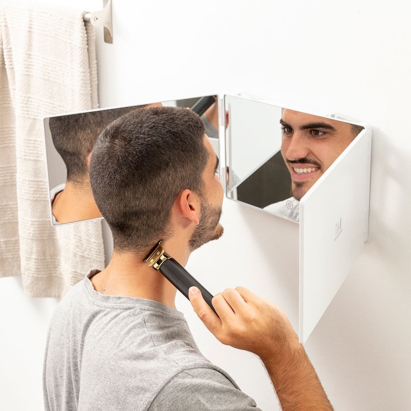 InnovaGoods Miroir de maquillage éclairé Miroir de salle de bain avec design pliant et vue