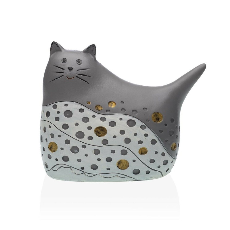 Figurine Décorative Versa Gris Chat