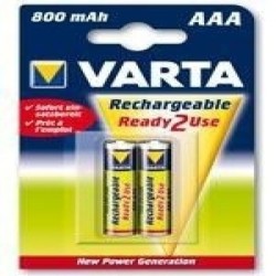 Piles Rechargeables Varta AAA 800MAH  2UD 1