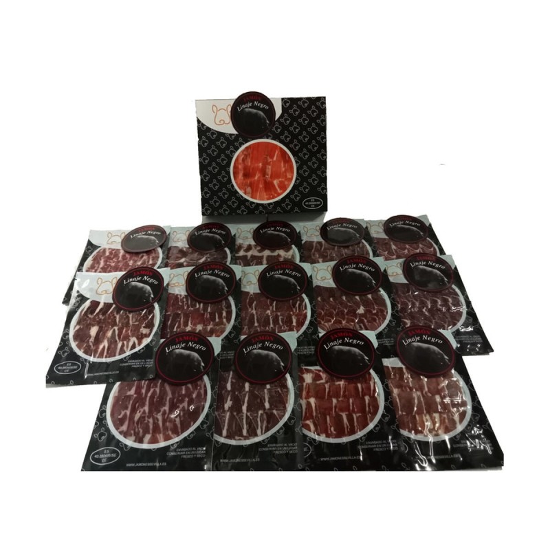 Jambon Ibérique Bellota Linaje Negro 100 g/ enveloppe 10 Enveloppes