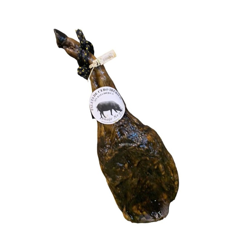 Épaule de Porc Ibérique Cebo Linaje Negro 4,5 kg Bouteille de vin rouge 750 ml x 2 Monte Real