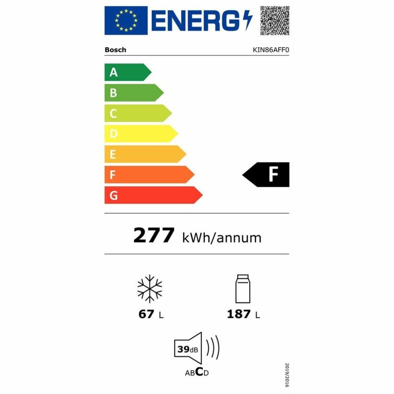 Réfrigérateur Combiné BOSCH KIN86AFF0  (177 x 56 cm)