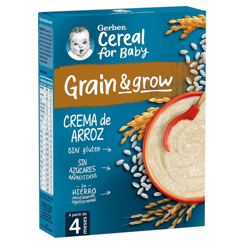 Purée pour bébé Nestlé Gerber Grain & Grow Riz 250 g