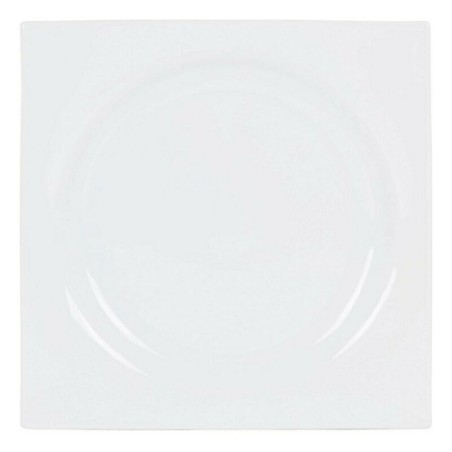 Assiette plate Zen Porcelaine Blanc (27 x 27 x 3 cm)