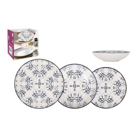 Service de Vaisselle La Mediterránea Tesa Porcelaine 12 Pièces