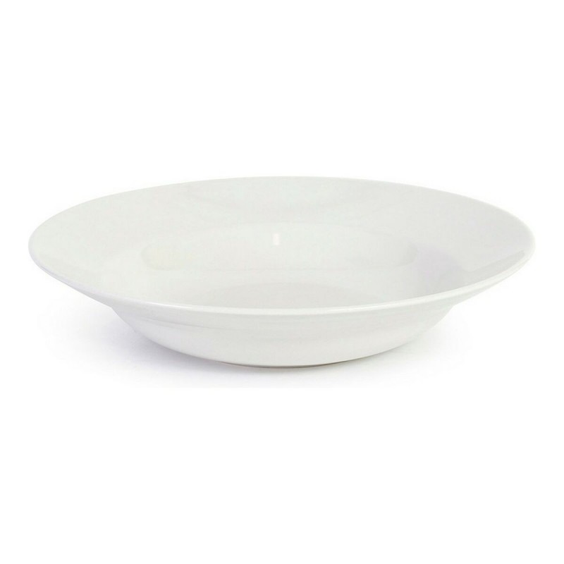 Assiette à pâtes La Mediterránea Bari Blanc Grès (ø 29 cm)