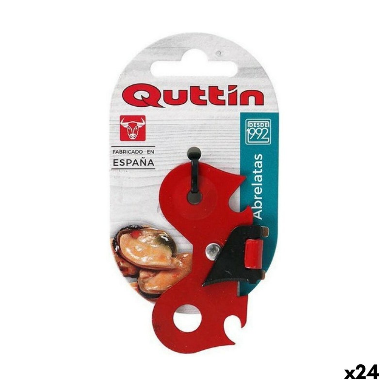 Ouvre-boîte Quttin Rouge Papillon Pliable 7 x 4 x 0