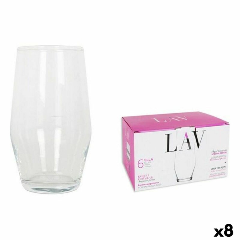 Set de Verres LAV 144954 6 Pièces (8 Unités) (495 ml)