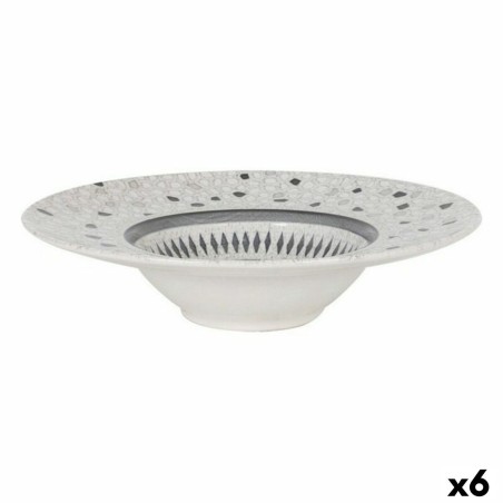 Assiette à pâtes Risotto La Mediterránea Barroc Porcelaine (6 Unités) (ø 28 x 6